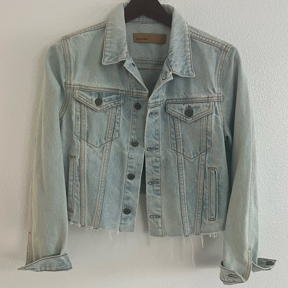 Grlfrnd Denim Cara Jacket in Down To You S - Picture 2 of 4